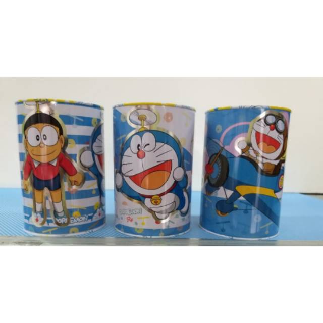 Celengan Kaleng Metalik Doraemon, Tayo / Celengan Technoplast doraemon, tayo MTC102
