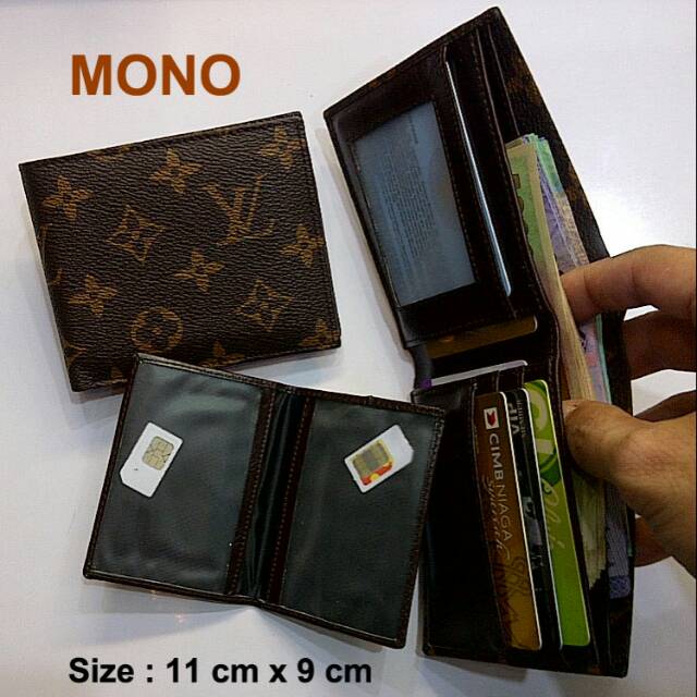 Dompet pendek lipat lv mono