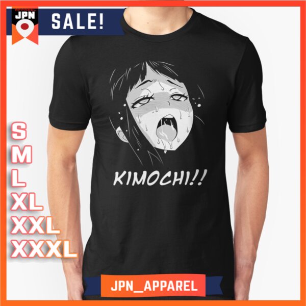Kaos Baju Ahegao Face, Anime Manga Hentai Girl KimochiT-Shirt Premium Unisex
