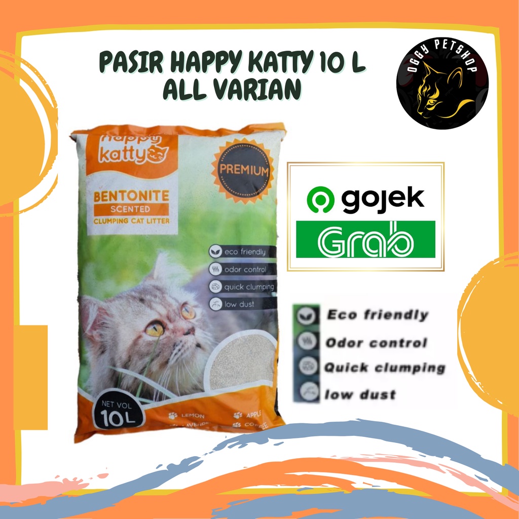 HAPPY KATTY PASIR KUCING GUMPAL WANGI 10L PREMIUM