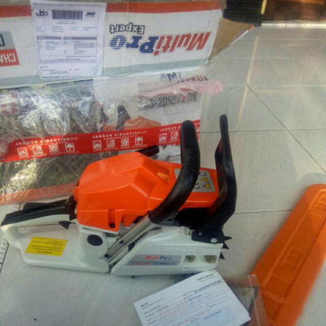 Multipro Chain Saw 20 Inch Mesin Potong Kayu 2 Tak Cs-2058/ 2qy H N L