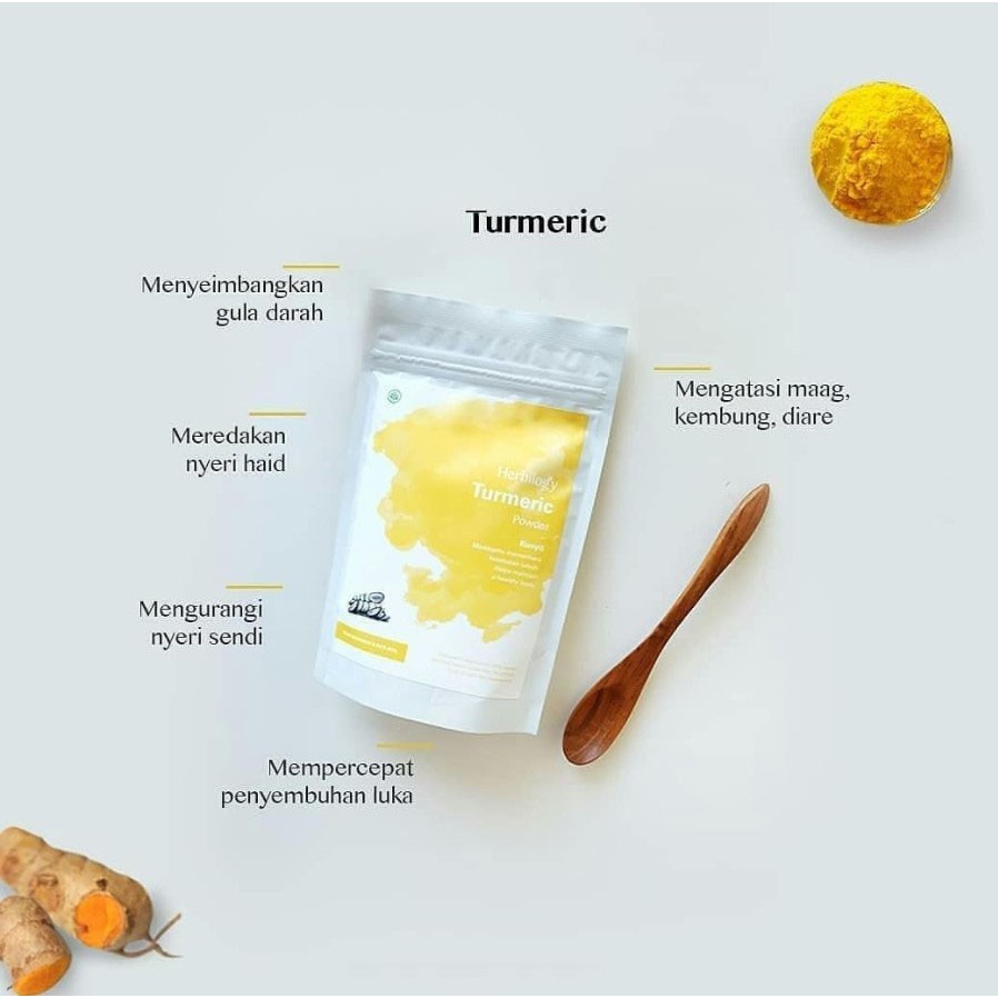 HERBILOGY Turmeric Extract Powder (Kunyit) 100g