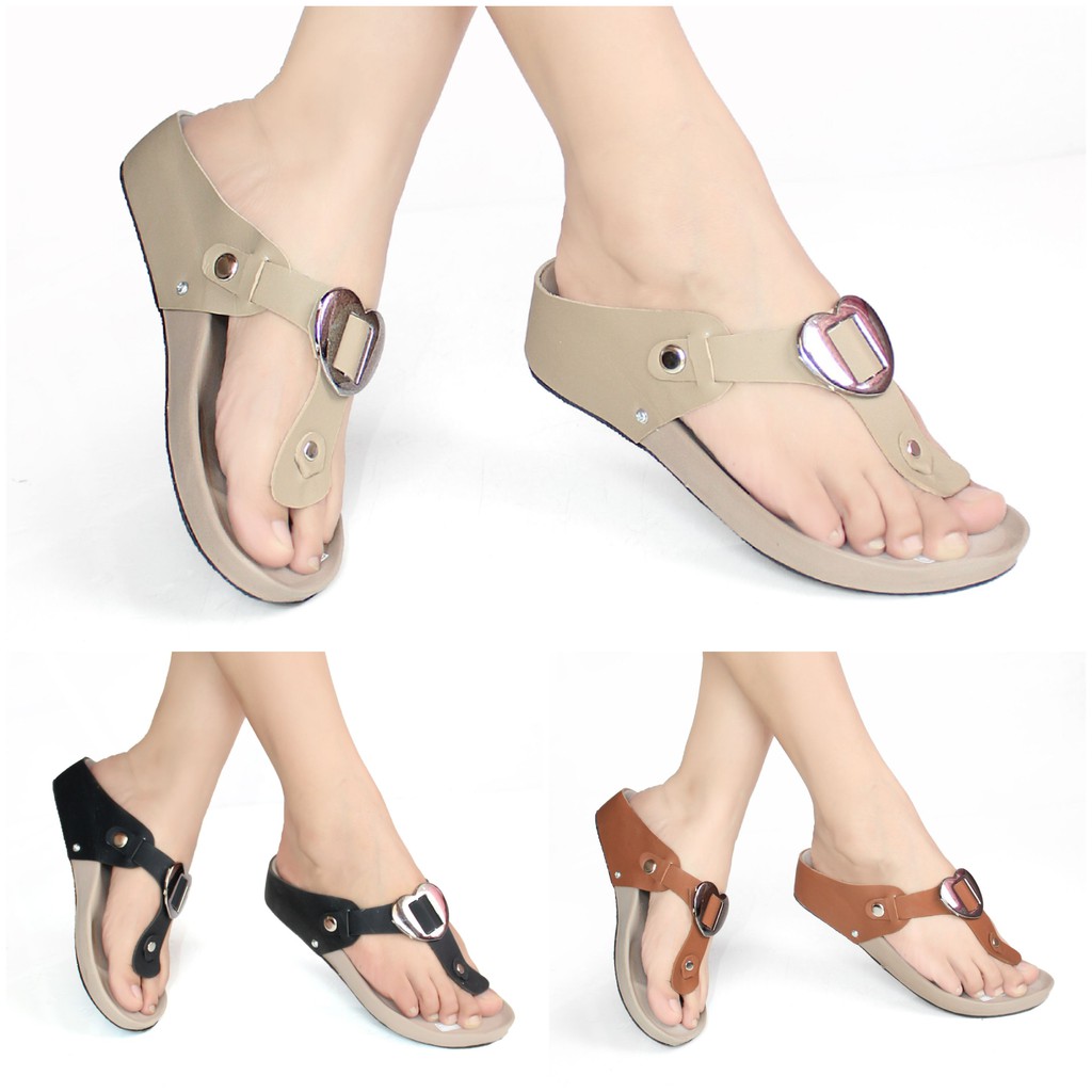 Sandal Sendal Wanita Flat Birken Jepit CasualMurah AC