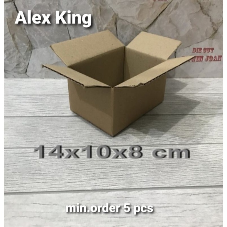 

Kardus / box / uk. 14 x 10 x 8 cm / karton packing polos baru ST