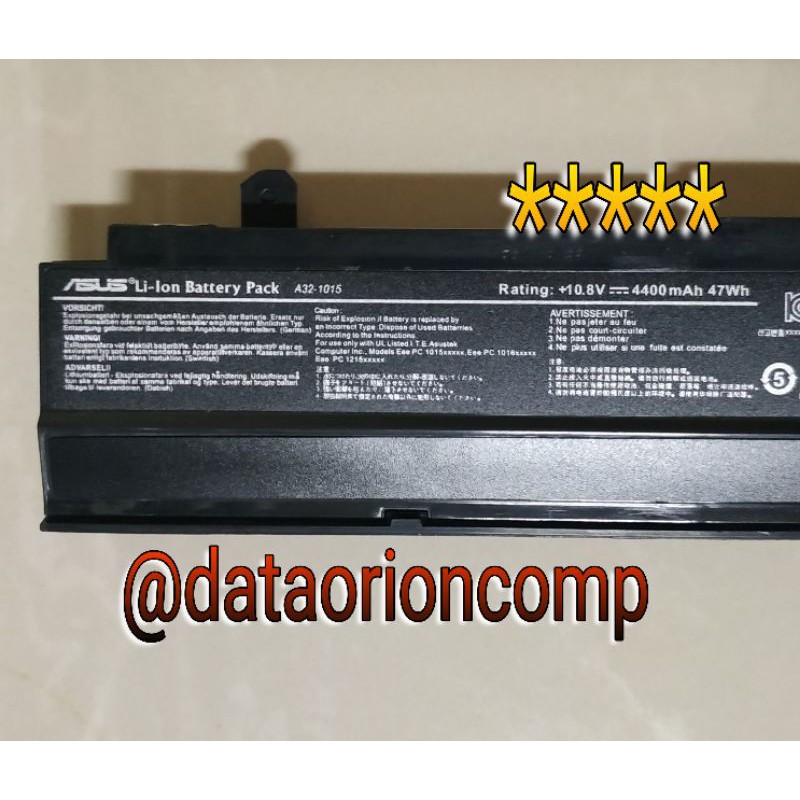 Baterai battery asus eepc 1215 1015pw 1215p 1215b 1215pe 1215px a32-1015 hitam