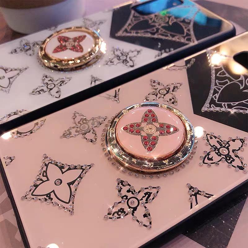 Bumper Ring Case Fashion clover LV bunga kamera Iphone 6 6s 7 8 SE 7+ 8+ X Xs Max 11 Pro 12 FH03