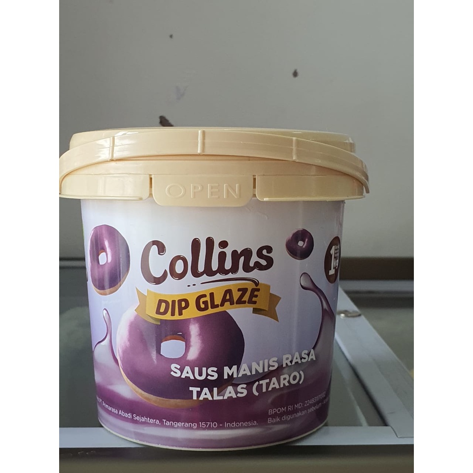 

Collins Dip Glaze Taro / Toping Donat Rasa Taro 1 Kg