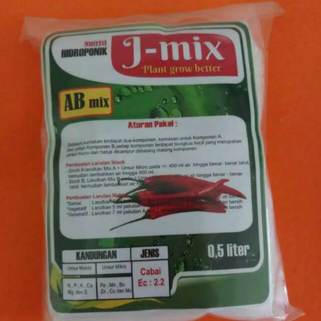 Nutrisi hidroponik cabe