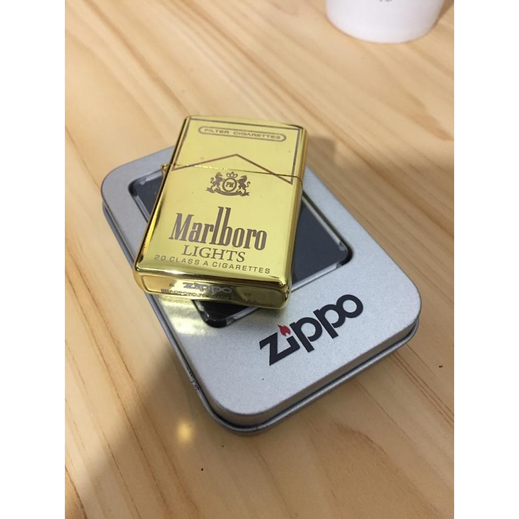 korek Zippo mate gold Silver Hijau Miror MB Premium