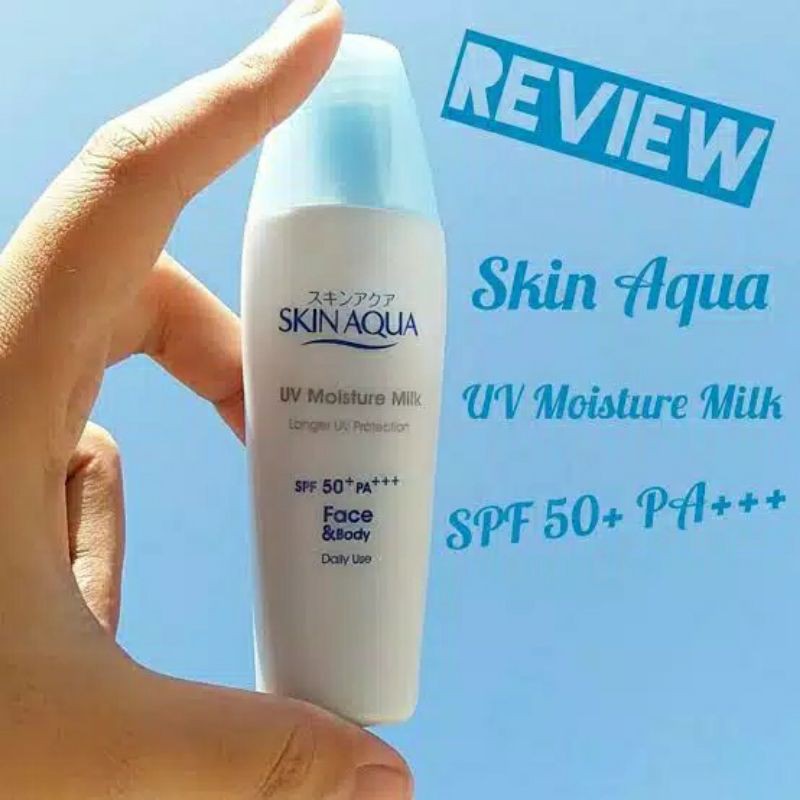 Skin Aqua UV Moisture Milk Spf 50 / moisture gel spf 30