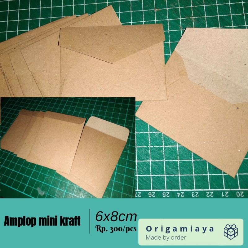 

Amplop mini kraft vintage coklat 5x6, 6x8, 8x8