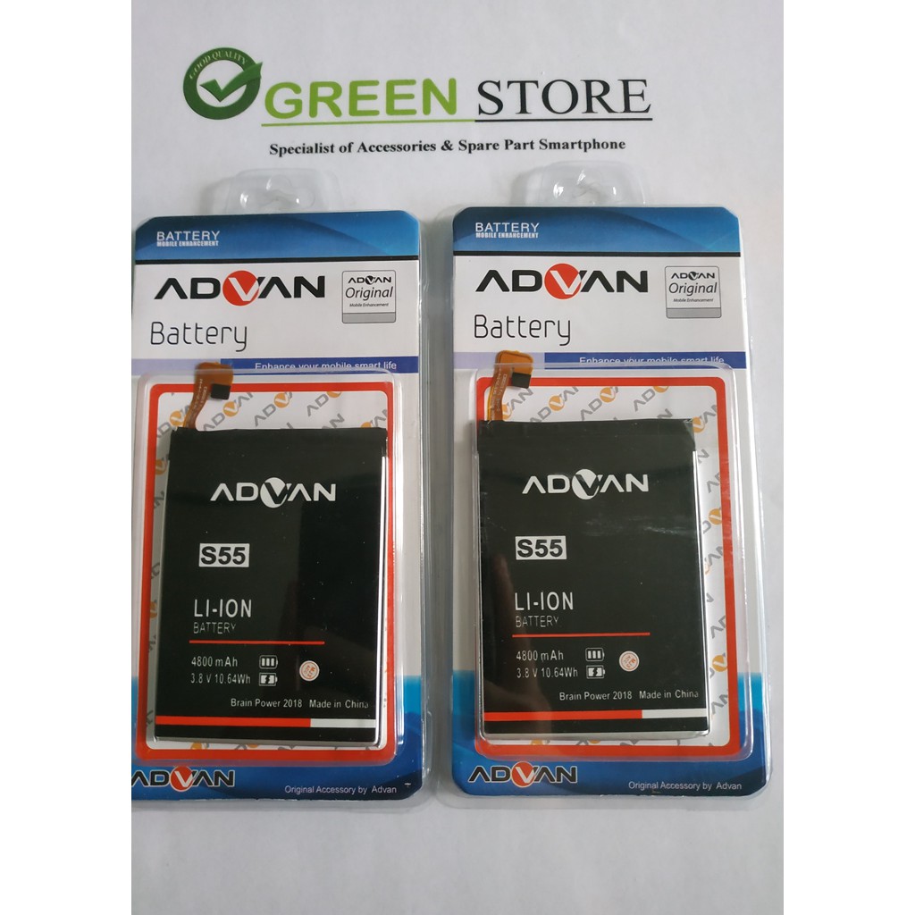 Baterai Advan S55 original Batre / Baterai / Battery Advan S55 double power