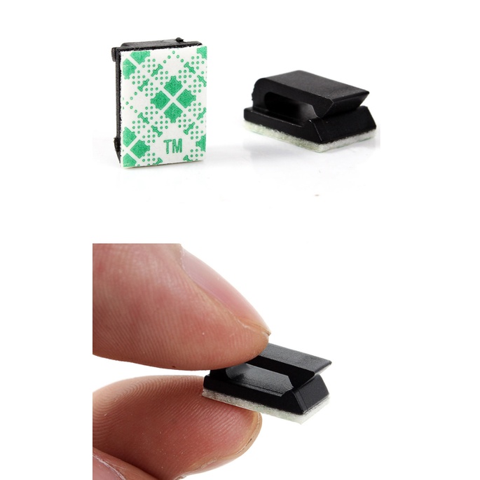 IDN TECH - Klip Kabel Tempel untuk Manajemen Kabel 30PCS - LP124