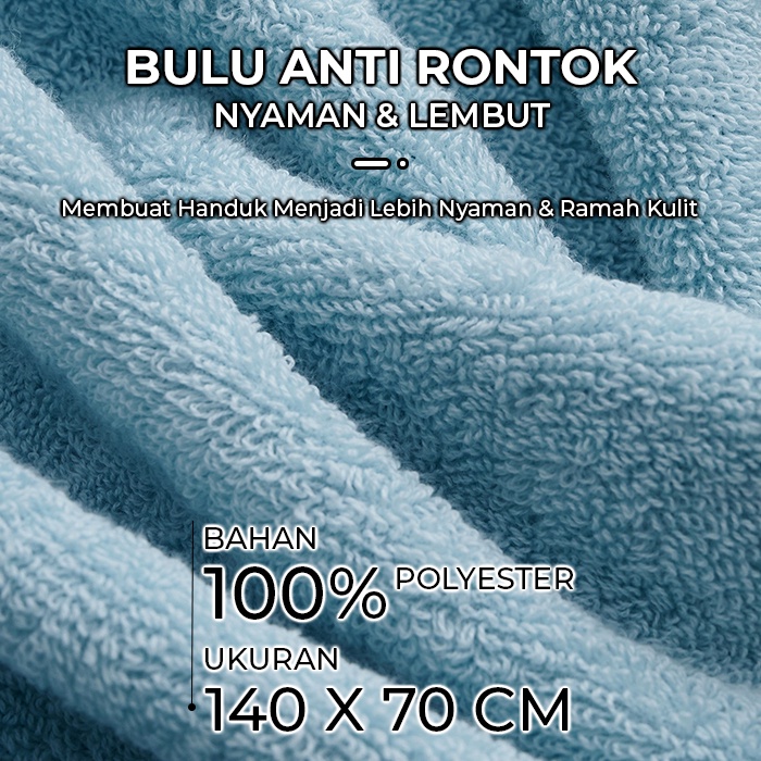 COD - Handuk Mandi Dewasa 70x140cm - Handuk Mandi Jumbo Premium Anti rontok bulu - H17