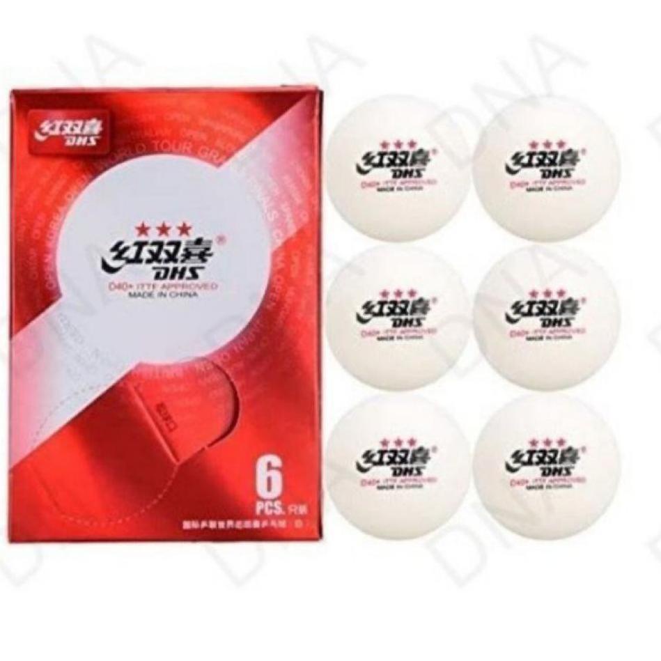 Super Laris DHS DJ40+ Plus 3 Star ITTF World Tour - Bola Pingpong Tenis Meja Warna Warna Putih