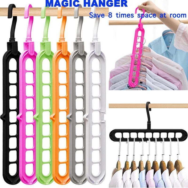 Gantungan Baju Lipat / Magic Hanger 9 in 1