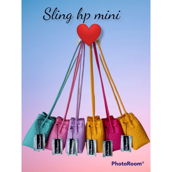 sling bag hp/ tas hp/ tas anyaman/tas jali