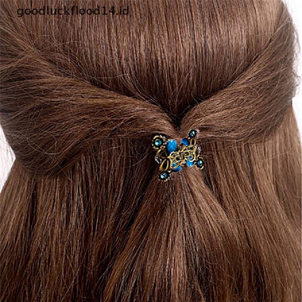 [OOID] Fashion Retro Women Girls Mini Butterfly Hair Clip Resin Hairpins Claw Jewelry ID