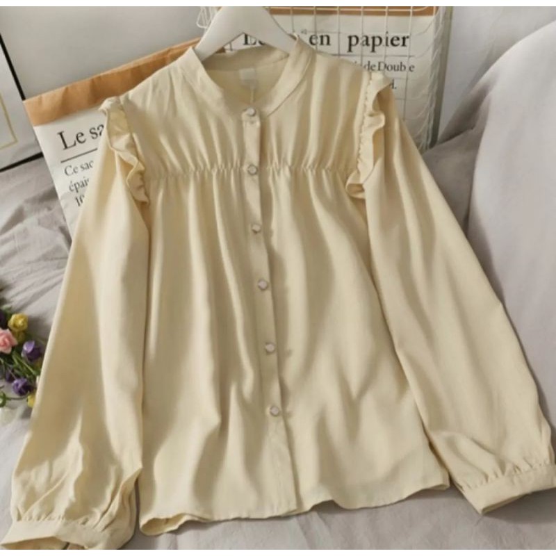 KEISYA BLOUSE - atasan terbaru blouse wanita moscrepe