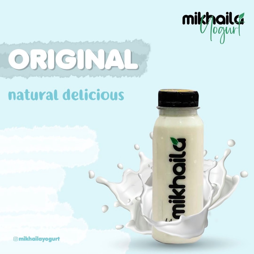 

Mikhaila Yogurt rasa original (topping nata de coco) @250ml