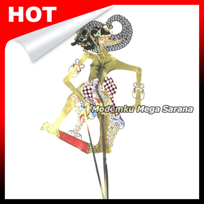 Download Gambar Wayang Kulit Werkudara Gambar Hitam HD