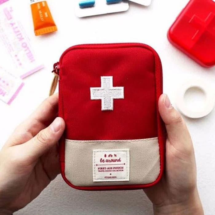 Tas Mini Peralatan Obat P3K - Red