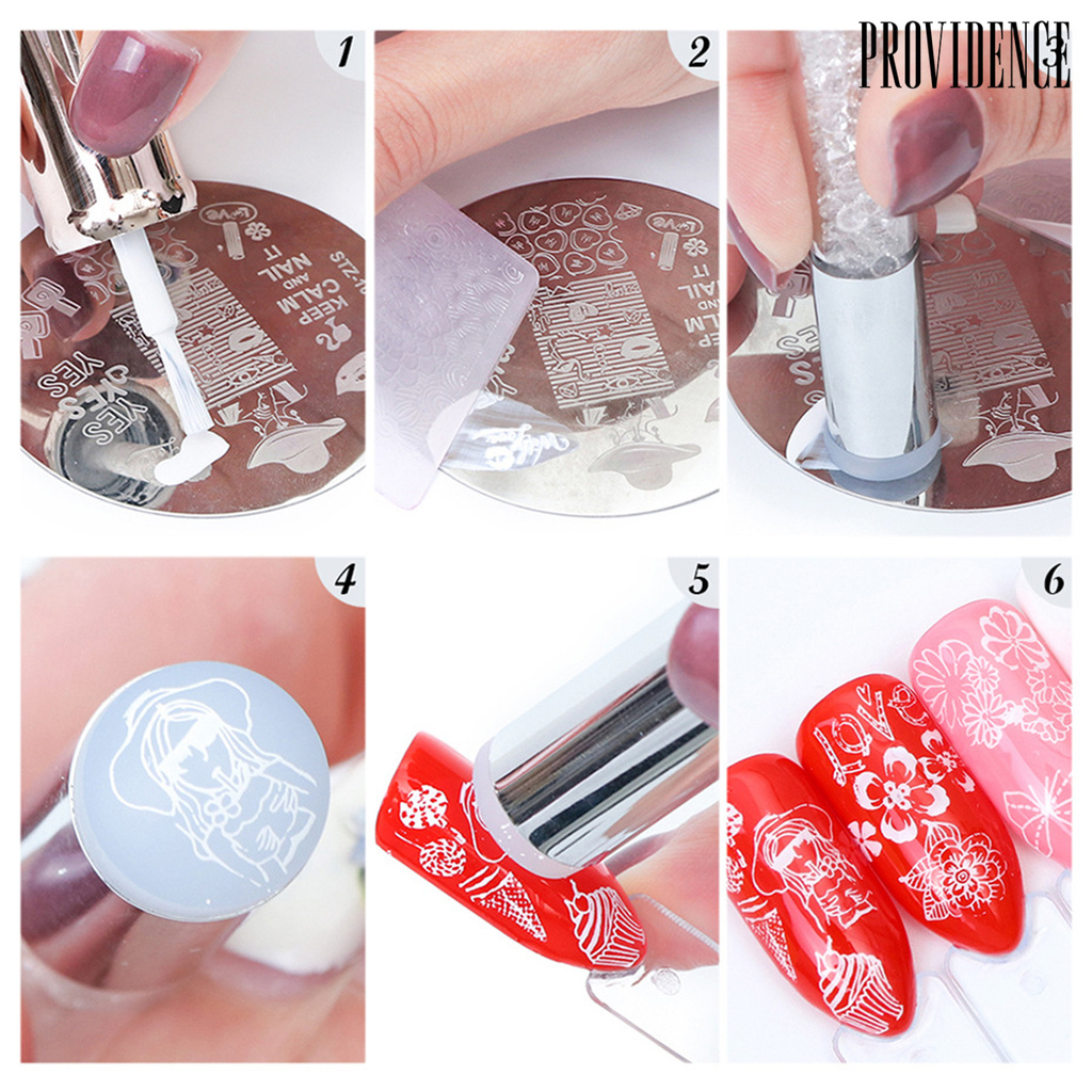 Providence Plat Stempel Kuku Diy Bahan Stainless Steel Untuk Nail Art