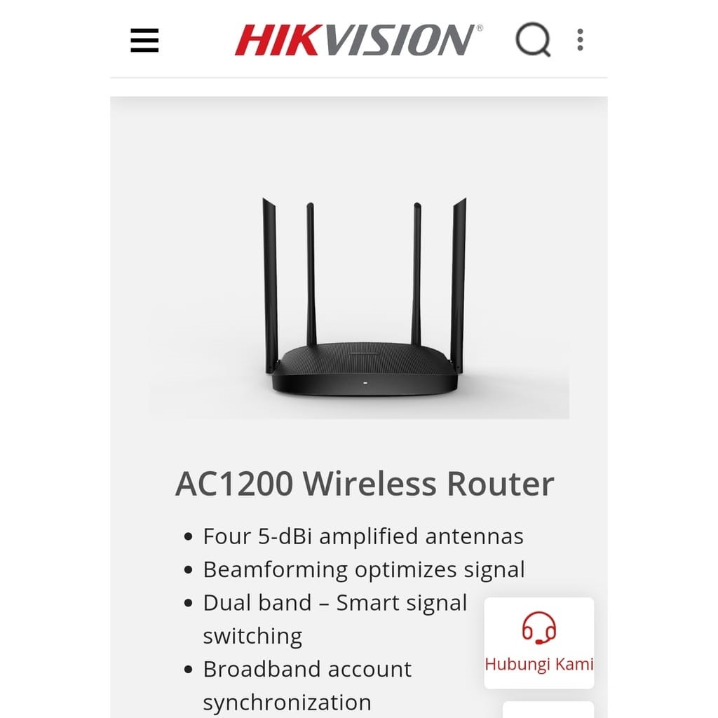 Router Wireless Hikvision DS-3WR12C