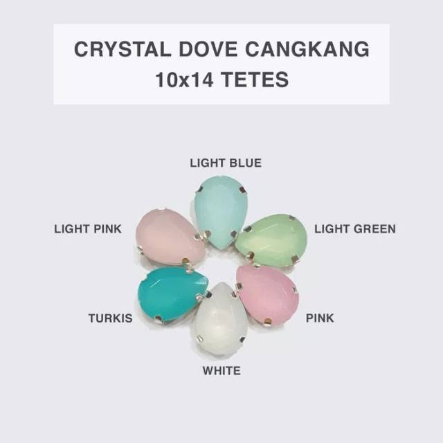 CD803 | 1 lusin C. DOFF Tetes 13x18 mm Cangkang