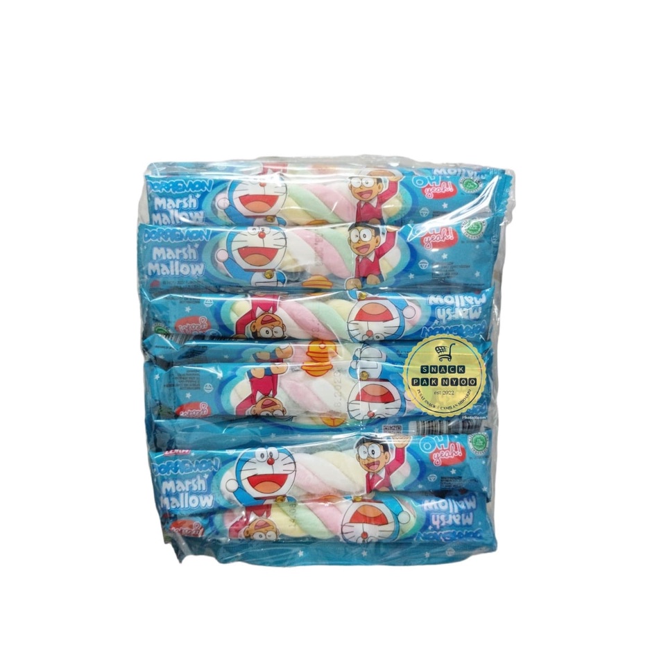 

LORA MARSHMELLOW DORAEMON / MARSMELLOW SUGAR GLIDER /MARSMELLOW YOUKA/MARSHMALLOW DORAEMON KEPANG 7 gr - PACK/Marshmallow Kepang Doraemon isi 20 pcs