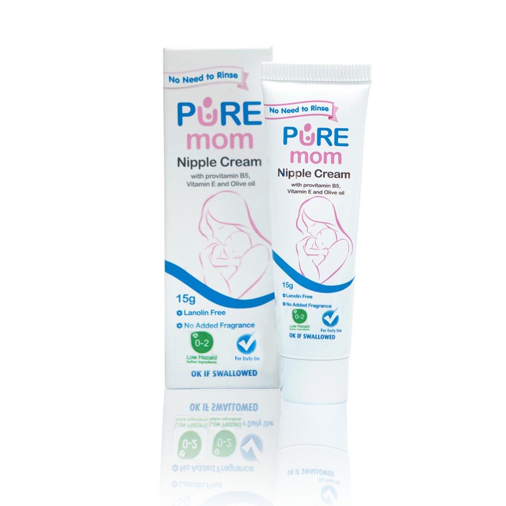 Pure Mom Nipple Cream 15gr (tube)