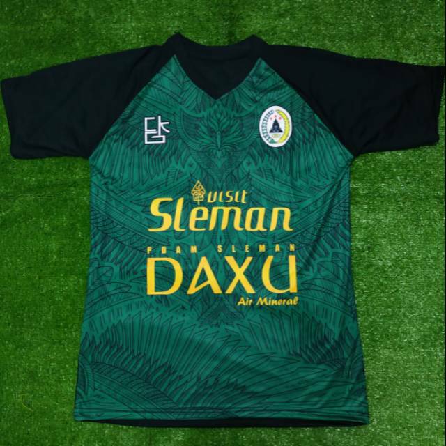 Jersey PSS Sleman BCS Home Liga 2019 Motif Elang Jawa Hijau Printing Terbaru