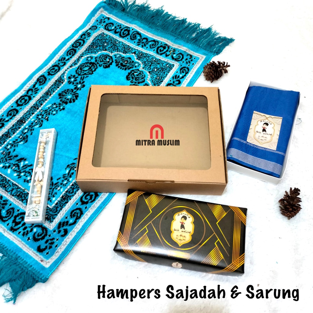 Hampers Sajadah Sarung Anak Paket untuk Kado Hadiah Anak Cowok