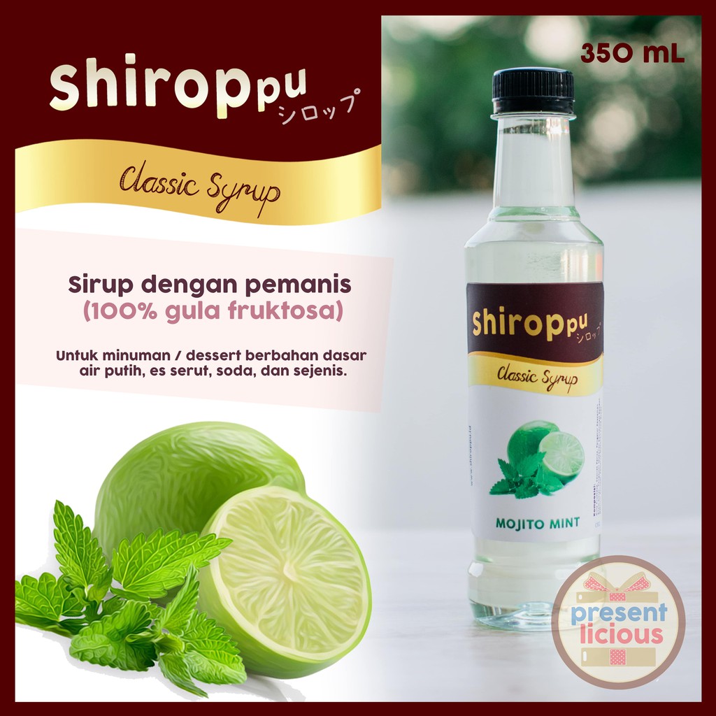

Mojito Mint | Shiroppu Classic Syrup 350 mL | Sirup Manis Rasa Mojito Mint