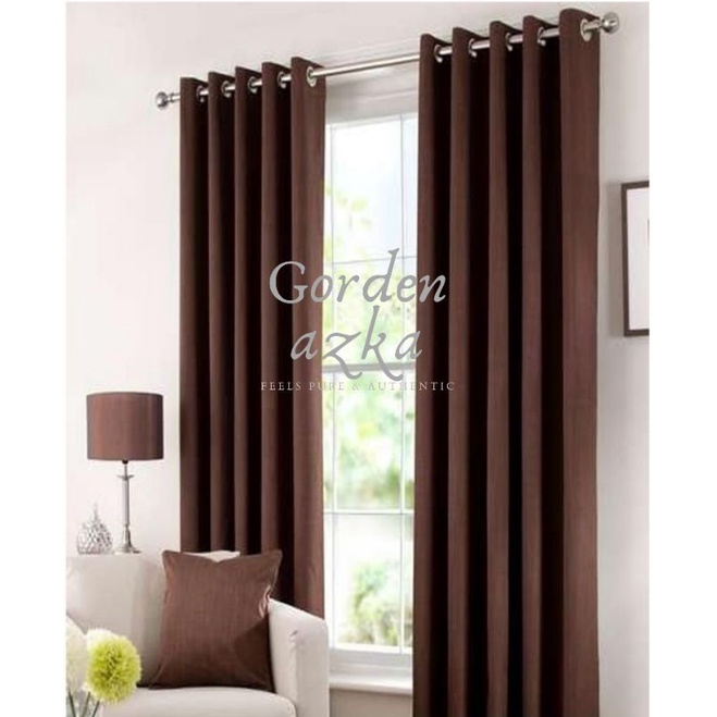 Gorden blackout polos bahan tirai import premium untuk pintu dan jendela minimalis