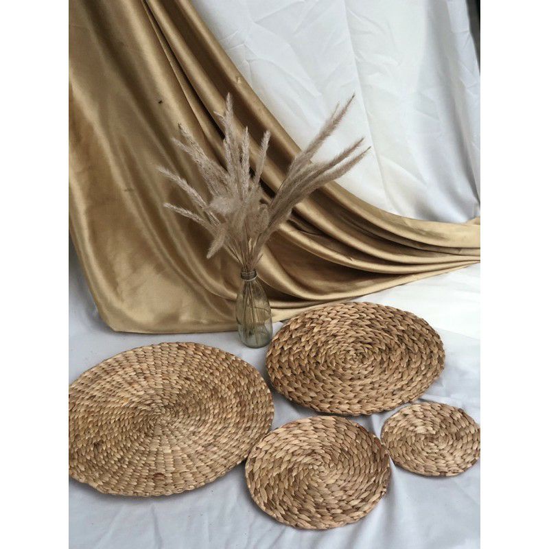 Placemat Enceng Gondok || Plasmat Hiasan Dinding Enceng Gondok Ketajinan tangan Keranjang