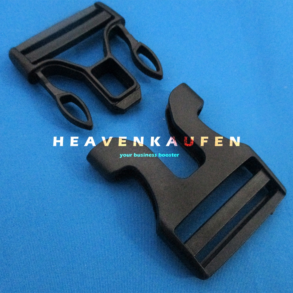 Buckle Acetal Kunci Sodok 3,8 cm Hitam Kuat Bagus Type H