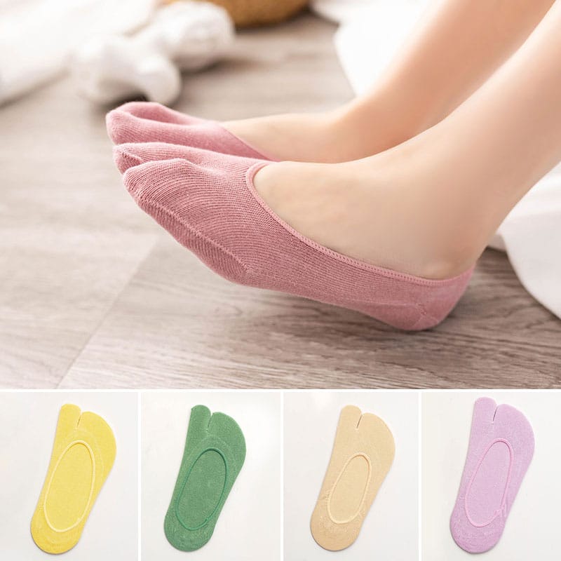 Kaos Kaki Tapak Jempol Unisex Cewek Cowok Import Premium Kaus Kaki Flatshoes Kaos Kaki Jempol Invisible Socks Hidden Socks Kos Kaki Pendek Korea