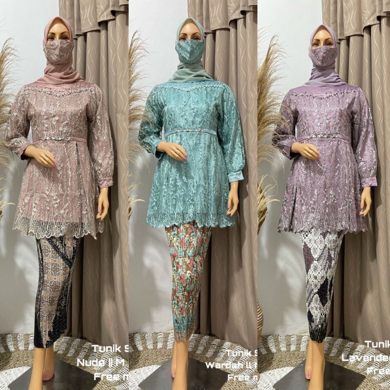 KM > SETELAN KEBAYA TUNIK SABRINA / KEBAYA MODERN / KEBAYA TILE / KEBAYA LESTY / KEBAYA PESTA / KEBA