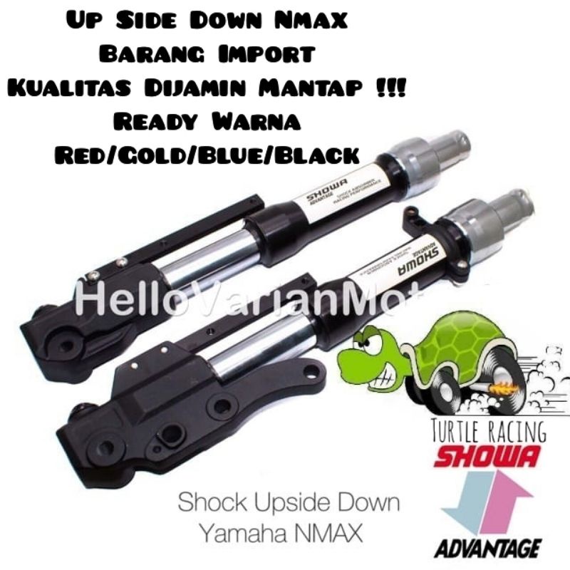 USD Up Side Down Nmax Shock Depan PNP Motor Ymaha Nmax Old 2015 2019 - N-max New 2020 2021 Full Cnc High Quality Tabung Set Shockbreaker Plus seal upsidedown sidedown