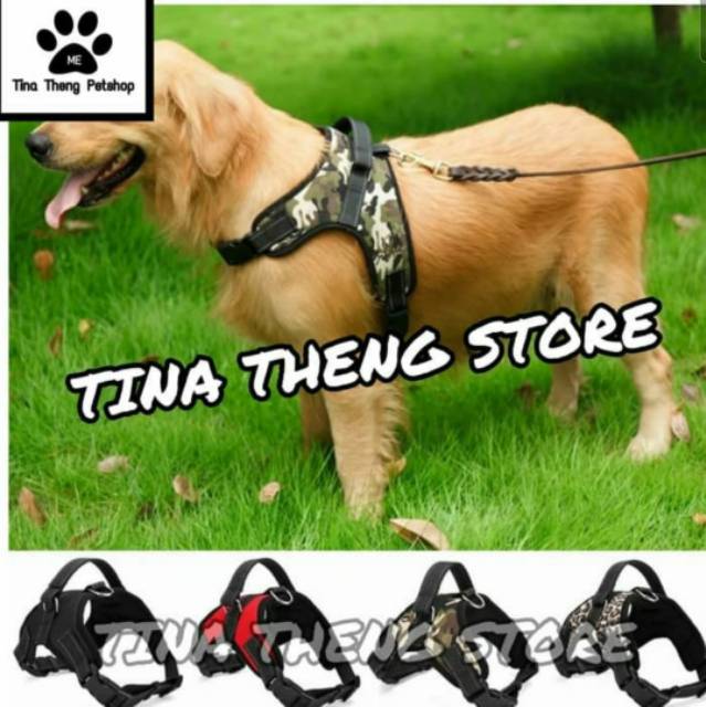 Pet Harness &quot;ROMPI ANJING BESAR SIZE L - XL&quot; Adjustable Strap Dog Collar