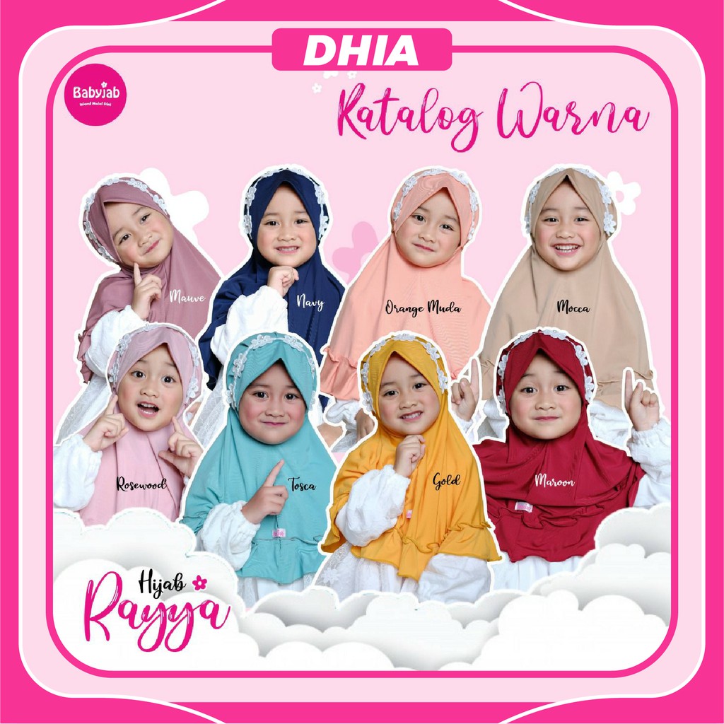 Babyjab Hijab Rayya Kerudung Anak Jilbab Bayi Hijab Anak Anak | Krudung Anak Kecil 0-7 Tahun