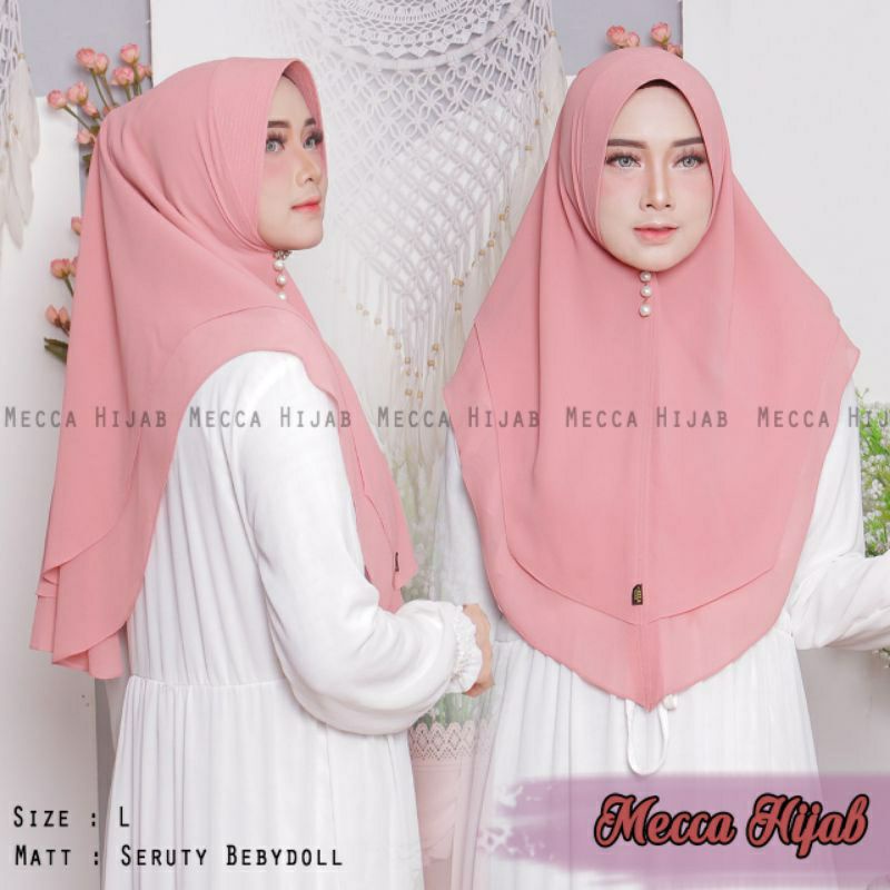 Hijab Khimar L Lancip Instan Jilbab Instant