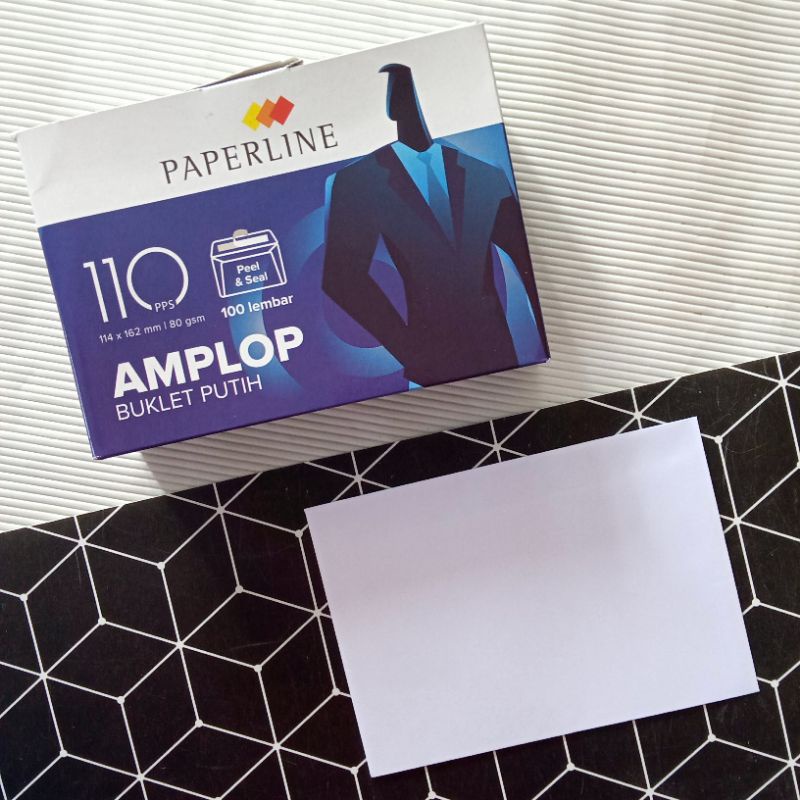 

Amplop Buklet Putih Paperline 110 (Isi 100 lembar)