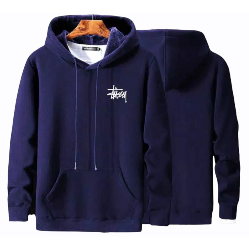 Stussy - Sweater Hoodie Stussy Pulover Jumbo Pria Dan Wanita Fleece Premium Tebal Termurah - COD