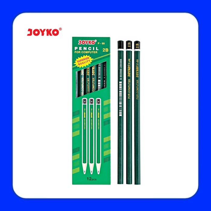 

JOYKO Pensil 2B P 88 Hijau 1 Pak - 12 Pcs