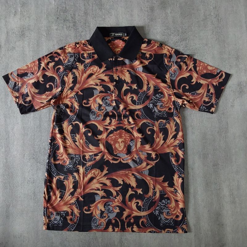 Kaos Polo Pria Versace Mdusa Classic