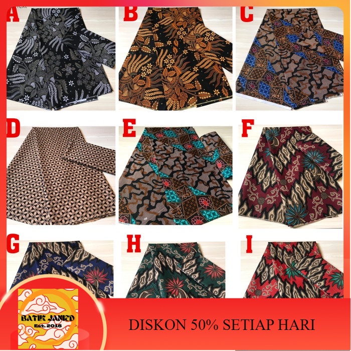 Jual KAIN BATIK HALUS KAIN BAKAL SOGAN NEW ARRIVAL 12 BAHAN BATIK ...