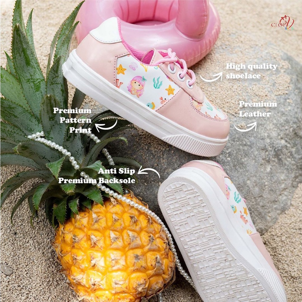 CLOEVKIDS - Ocean Sepatu Sneakers Anak Perempuan - Mermaid Series