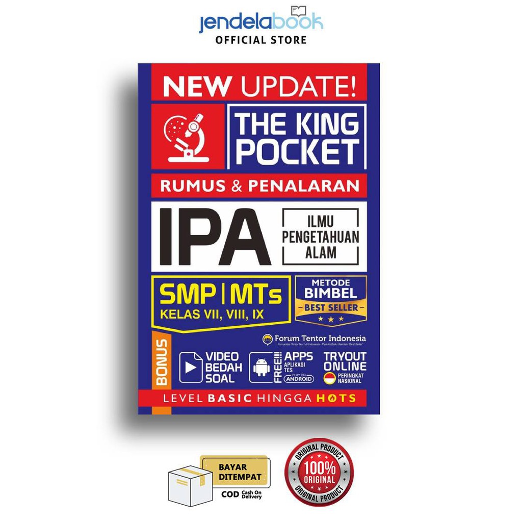 Smp Mts The King Master Ipa Fisika Biologi Cara Bimbel Kelas 7 8 9 The King Pocket Ipa New Update Shopee Indonesia